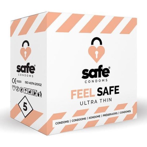 SAFE - Condoms Feel Safe Ultra Thin (5 pcs) Safe SAFE - Condoms Feel Safe Ultra Thin (5 pcs) Safe