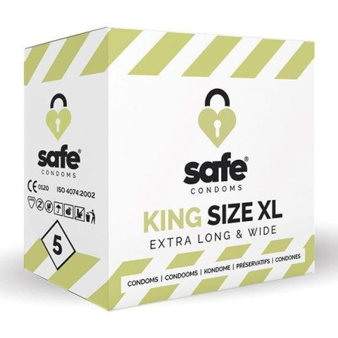 SAFE - Condoms King Size XL Extra Long & Wide (5 pcs) Safe SAFE - Condoms King Size XL Extra Long & Wide (5 pcs) Safe