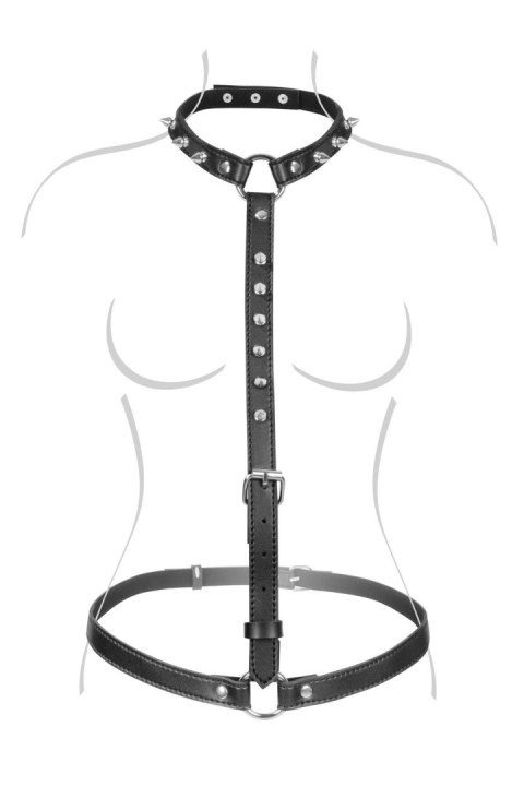 SEXY BUST HARNESS WITH SPIKES Fetish Tentation SEXY BUST HARNESS WITH SPIKES Fetish Tentation