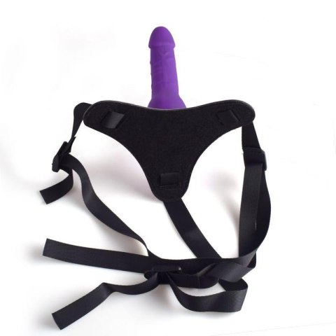 Cintura regolabile strap-on Purple con fallo realistico Toyz4lovers Cintura regolabile strap-on Purple con fallo realistico Toyz4lovers
