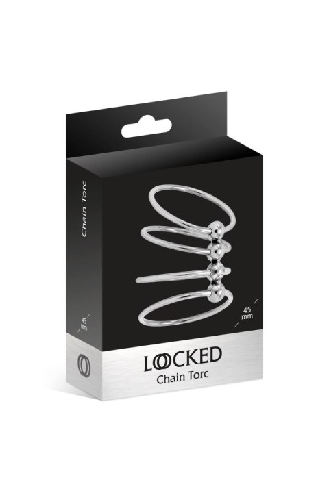 LOCKED CHAIN TORC 45 MM (Size: T2) Locked LOCKED CHAIN TORC 45 MM (Size: T2) Locked
