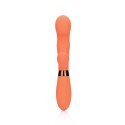 Silicone Rabbit Vibrator with Ribbed Clitoral Stimulator Loveline Silicone Rabbit Vibrator with Ribbed Clitoral Stimulator Loveline