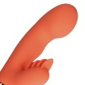 Silicone Rabbit Vibrator with Ribbed Clitoral Stimulator Loveline Silicone Rabbit Vibrator with Ribbed Clitoral Stimulator Loveline
