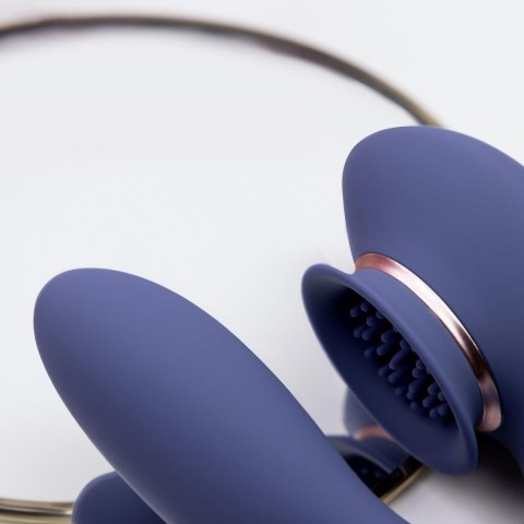 Twitch 3 - Rechargeable Vibrator & Suction - Silicone - 10 Speed - Blue/Grey Innovation Twitch 3 - Rechargeable Vibrator & Suction - Silicone - 10 Speed - Blue/Grey Innovation