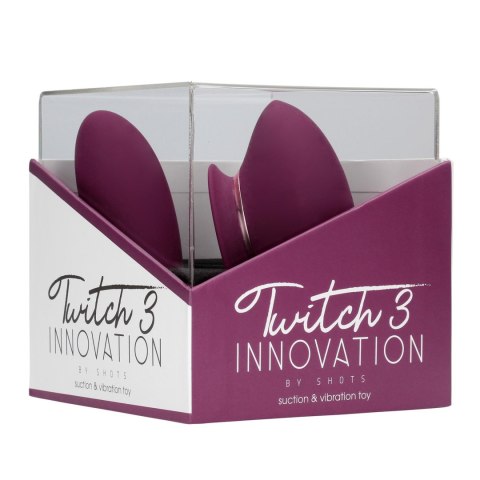 Twitch 3 - Rechargeable Vibrator & Suction - Silicone - 10 Speed - Burgundy Innovation Twitch 3 - Rechargeable Vibrator & Suction - Silicone - 10 Speed - Burgundy Innovation