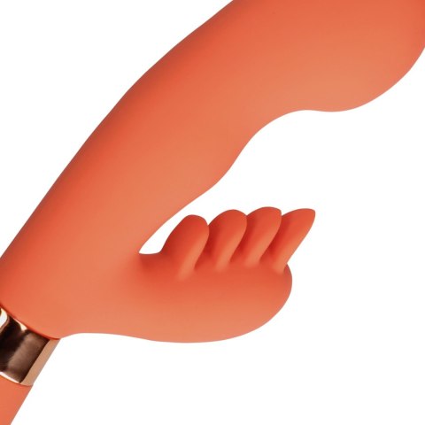 Silicone Rabbit Vibrator with Ribbed Clitoral Stimulator Loveline Silicone Rabbit Vibrator with Ribbed Clitoral Stimulator Loveline