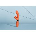 Silicone Rabbit Vibrator with Ribbed Clitoral Stimulator Loveline Silicone Rabbit Vibrator with Ribbed Clitoral Stimulator Loveline