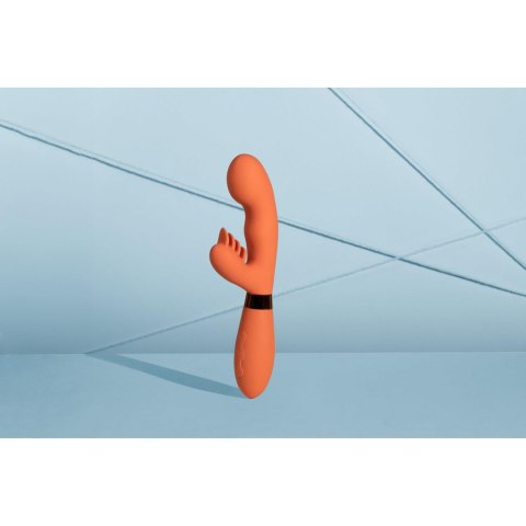 Silicone Rabbit Vibrator with Ribbed Clitoral Stimulator Loveline Silicone Rabbit Vibrator with Ribbed Clitoral Stimulator Loveline