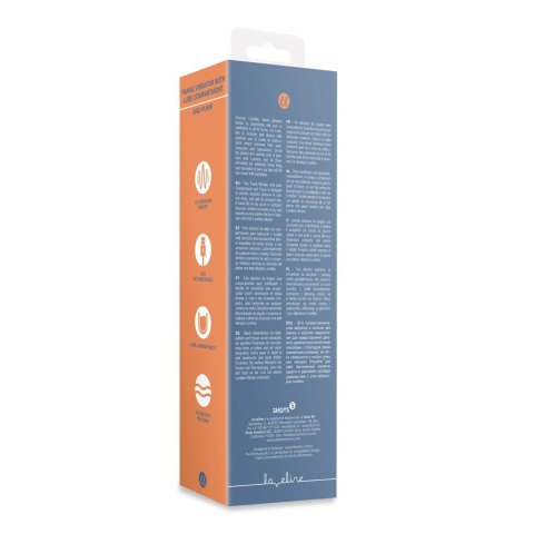 Travel Vibrator with Lube Compartment and Pump Loveline Travel Vibrator with Lube Compartment and Pump Loveline