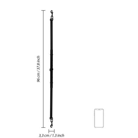 Adjustable Spreader Bar - Black Ouch! Adjustable Spreader Bar - Black Ouch!