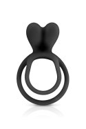DOUBLE COCKRING BLACK GLAMY DOUBLE COCKRING BLACK GLAMY
