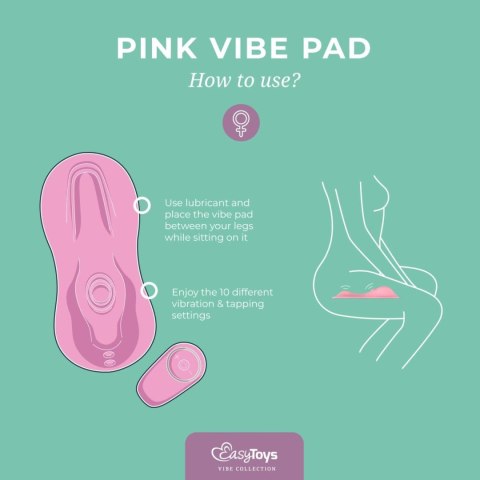 Vibe Pad Tapping + Vibrating - Pink EasyToys Vibe Pad Tapping + Vibrating - Pink EasyToys