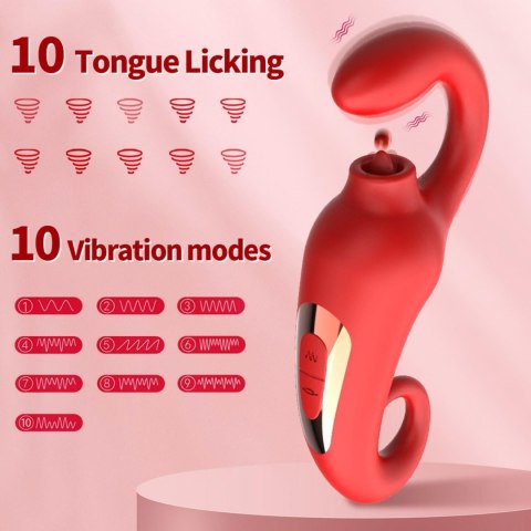 Wibrator-Merfi, 10 vibration functions, 10 frequency tongue licking USB B - Series Power Wibrator-Merfi, 10 vibration functions, 10 frequency tongue licking USB B - Series Power