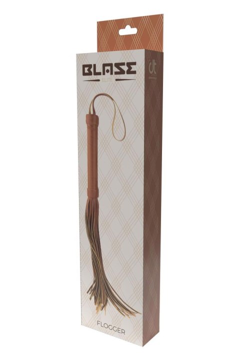BLAZE ELITE FLOGGER COGNAC VEGAN LEATHER Dream Toys BLAZE ELITE FLOGGER COGNAC VEGAN LEATHER Dream Toys