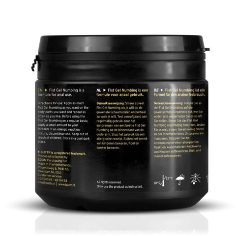 BUTTR - Fisting Gel Numbing - 500 ml Buttr BUTTR - Fisting Gel Numbing - 500 ml Buttr