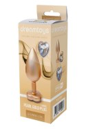 GLEAMING LOVE MATTE GOLD PLUG LARGE Dream Toys GLEAMING LOVE MATTE GOLD PLUG LARGE Dream Toys