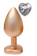GLEAMING LOVE MATTE GOLD PLUG LARGE Dream Toys GLEAMING LOVE MATTE GOLD PLUG LARGE Dream Toys