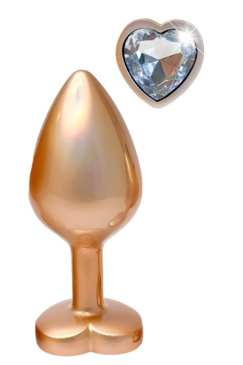 GLEAMING LOVE MATTE GOLD PLUG MEDIUM Dream Toys GLEAMING LOVE MATTE GOLD PLUG MEDIUM Dream Toys
