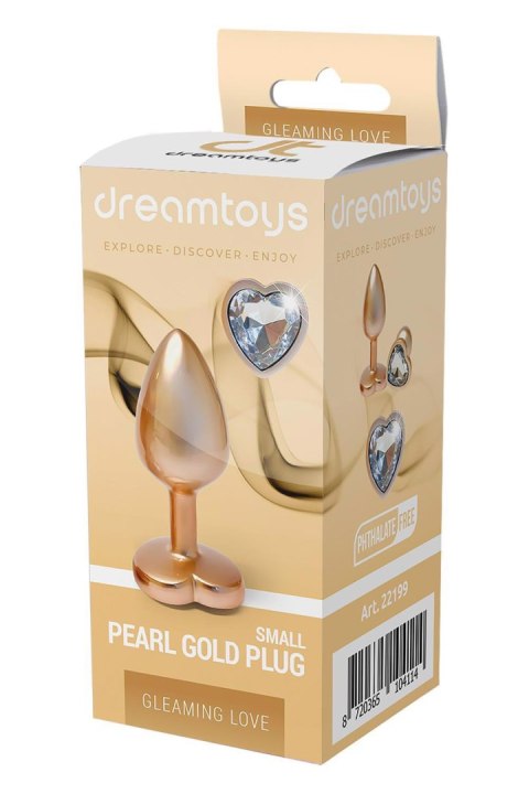 GLEAMING LOVE MATTE GOLD PLUG SMALL Dream Toys GLEAMING LOVE MATTE GOLD PLUG SMALL Dream Toys