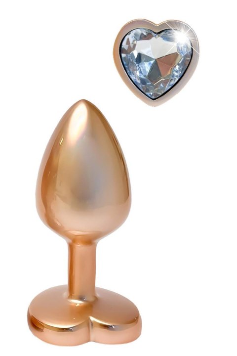 GLEAMING LOVE MATTE GOLD PLUG SMALL Dream Toys GLEAMING LOVE MATTE GOLD PLUG SMALL Dream Toys