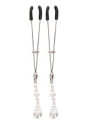 Tweezers With Pearls Silver Taboom Tweezers With Pearls Silver Taboom