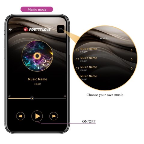 PRETTY LOVE - Doreen, 12 vibration functions 3 electric shock functions Mobile APP Long-distance Control Pretty Love PRETTY LOVE - Doreen, 12 vibration functions 3 electric shock functions Mobile APP Long-distance Control Pretty Love
