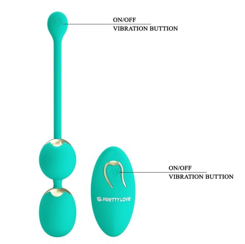 PRETTY LOVE - LECHIES Dream chaser 5, Green, Wireless remote control 12 vibration functions Memory function Pretty Love PRETTY LOVE - LECHIES Dream chaser 5, Green, Wireless remote control 12 vibration functions Memory function Pretty Love