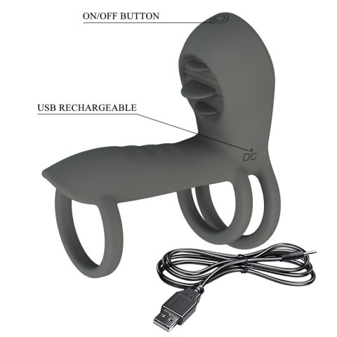 PRETTY LOVE - Master ring, 12 vibration functions 12 licking settings Memory function Pretty Love PRETTY LOVE - Master ring, 12 vibration functions 12 licking settings Memory function Pretty Love