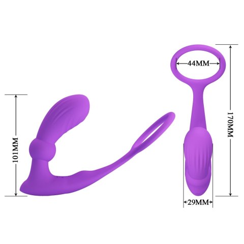 PRETTY LOVE - Warren Purple, Wireless remote control 12 pulse wave settings 12 vibration functions Pretty Love PRETTY LOVE - Warren Purple, Wireless remote control 12 pulse wave settings 12 vibration functions Pretty Love