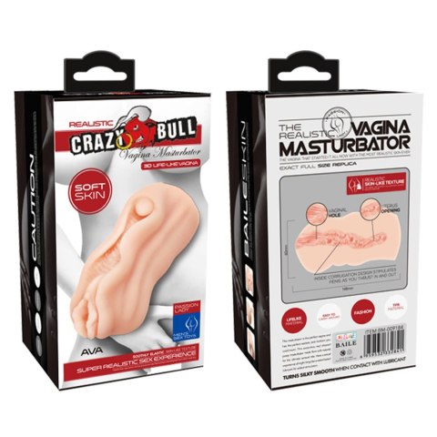 CRAZY BULL - AVA Realistic Vagina Masturbator, TPR Crazy Bull CRAZY BULL - AVA Realistic Vagina Masturbator, TPR Crazy Bull