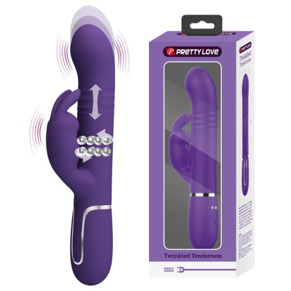Wibrator króliczek - Coale dark purple - Pretty Love