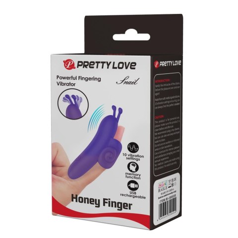PRETTY LOVE - Snail Honey Finger, 10 vibration functions Memory function Pretty Love PRETTY LOVE - Snail Honey Finger, 10 vibration functions Memory function Pretty Love