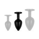 Anal Collection - Butt Plug M - Black/Silver EasyToys Anal Collection - Butt Plug M - Black/Silver EasyToys