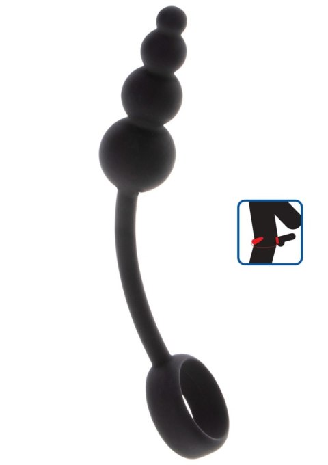 Anal Snake Plug & Penis Ring Black ToyJoy Anal Snake Plug & Penis Ring Black ToyJoy