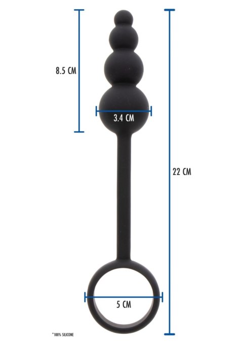 Anal Snake Plug & Penis Ring Black ToyJoy Anal Snake Plug & Penis Ring Black ToyJoy