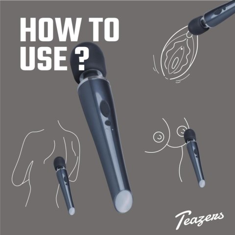 Black Lightning Wand Vibrator Teazers Black Lightning Wand Vibrator Teazers