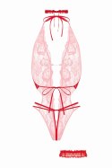 Open crotch Body-Set Renee - Red Christine Open crotch Body-Set Renee - Red Christine