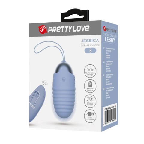 PRETTY LOVE - JESSICA Dream chaser 3, Blue, Wireless remote control 12 vibration functions Pretty Love PRETTY LOVE - JESSICA Dream chaser 3, Blue, Wireless remote control 12 vibration functions Pretty Love