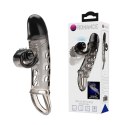 ROMANCE - Penis sleeve, TPE material,vibration, battery LR41*3, Black Romance ROMANCE - Penis sleeve, TPE material,vibration, battery LR41*3, Black Romance