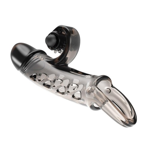ROMANCE - Penis sleeve, TPE material,vibration, battery LR41*3, Black Romance ROMANCE - Penis sleeve, TPE material,vibration, battery LR41*3, Black Romance