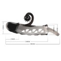 ROMANCE - Penis sleeve, TPE material,vibration, battery LR41*3, Black Romance ROMANCE - Penis sleeve, TPE material,vibration, battery LR41*3, Black Romance
