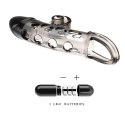 ROMANCE - Penis sleeve, TPE material,vibration, battery LR41*3, Black Romance ROMANCE - Penis sleeve, TPE material,vibration, battery LR41*3, Black Romance