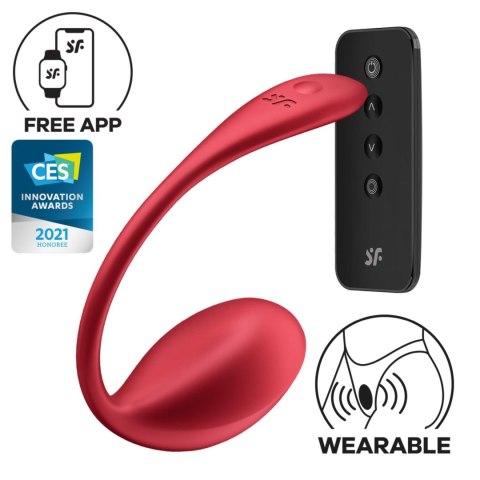 Shiny Petal red Connect App Satisfyer Shiny Petal red Connect App Satisfyer