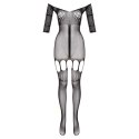 Stunning Suspender-bodystocking Rosa - black Christine