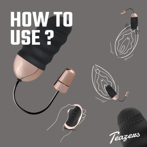 Teazers Ribbed Vibrating Egg With Remote Control Teazers Teazers Ribbed Vibrating Egg With Remote Control Teazers