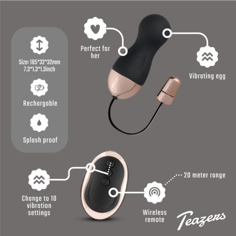 Teazers Vibrating Egg With Remote Control Teazers Teazers Vibrating Egg With Remote Control Teazers