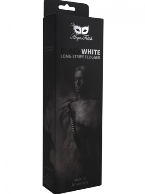Black White Long Stripe Flogger Argus Black White Long Stripe Flogger Argus