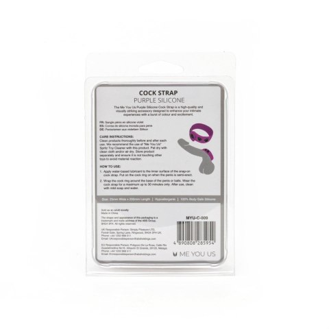 Me You Us Purple Silicone Cock Strap Me You Us Me You Us Purple Silicone Cock Strap Me You Us