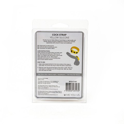 Me You Us Yellow Silicone Cock Strap Me You Us Me You Us Yellow Silicone Cock Strap Me You Us