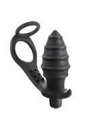 PROSTATE STIMULATOR COCKRING PLUG AP071 BLACK Blue Junker PROSTATE STIMULATOR COCKRING PLUG AP071 BLACK Blue Junker